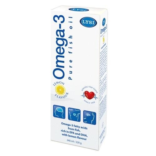 Omega 3 Cu Aroma Lamaie 240ml Saga Sanatate