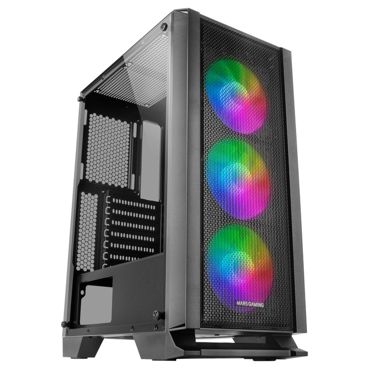 Настолен компютър Gaming GRT LED система с процесор Intel® Core™ i3-10100F до 4,30GHz, 8GB DDR4, 1TB HDD, 120GB SSD, GeForce® GTX 1650 4GB GDDR6