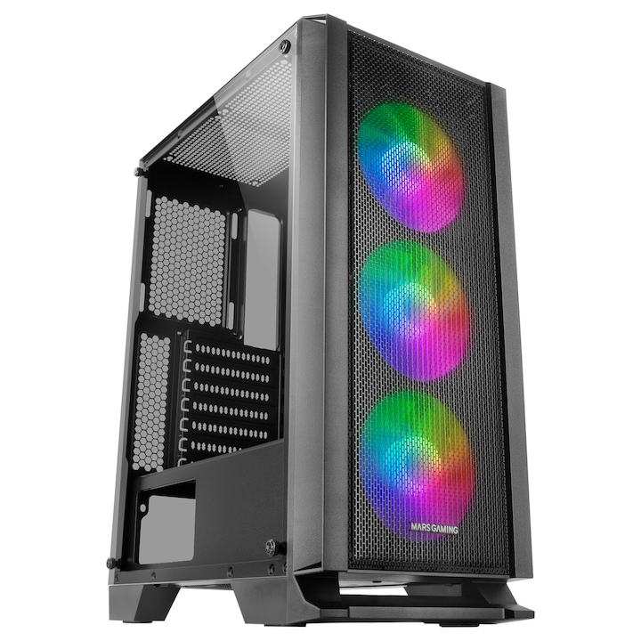 Настолен компютър Gaming GRT LED система с процесор Intel® Core™ i5-11400F до 4,40GHz, 16GB DDR4, 1TB HDD, 480GB SSD, GeForce® RTX 3060 Ti 8GB GDDR6