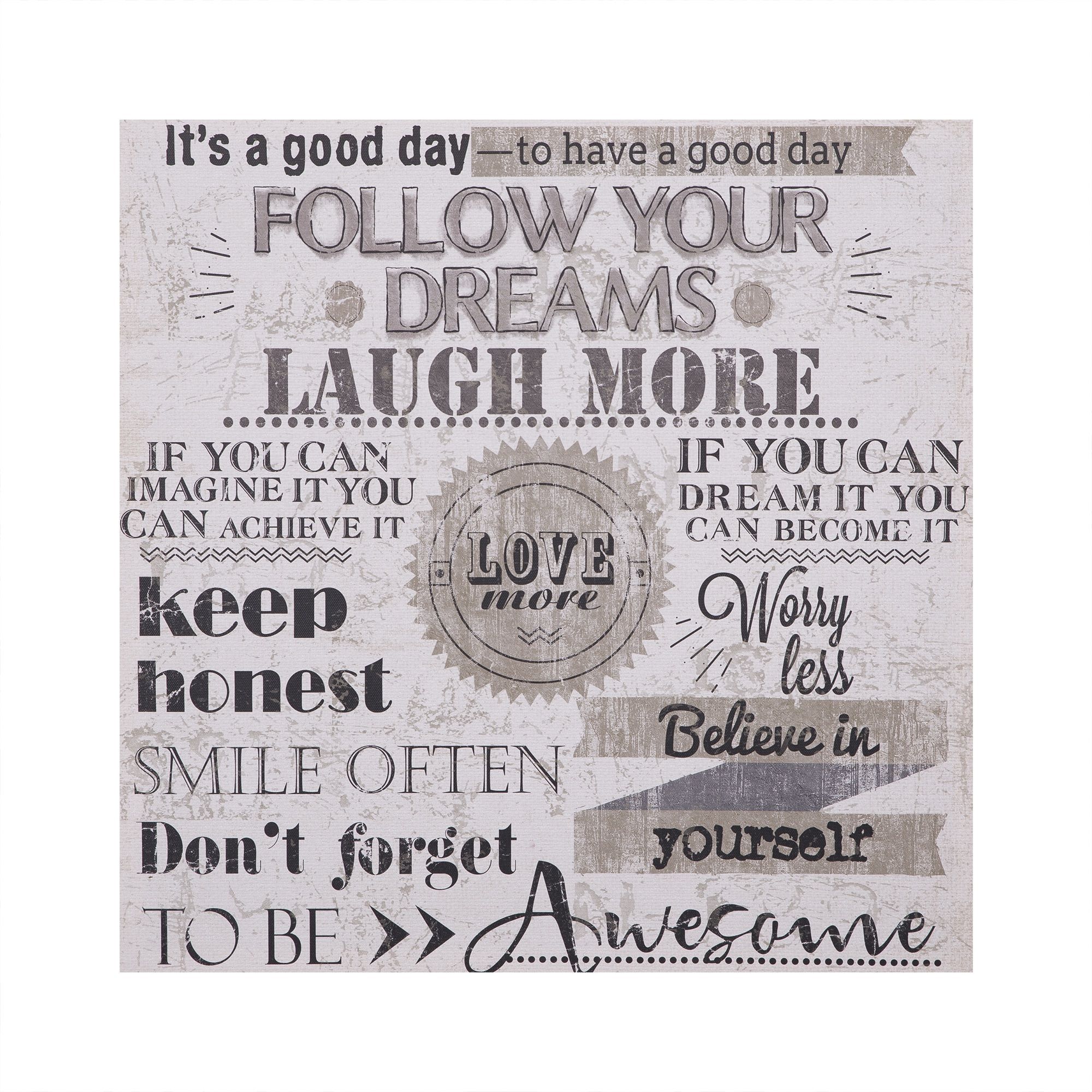 Tablou,model Foolow your dreams,multicolor,50 x 50 cm