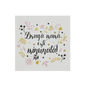 Tablou,model Draga mama,multicolor,50 x 50 cm Tablou,model Draga mama,multicolor,50 x 50 cm