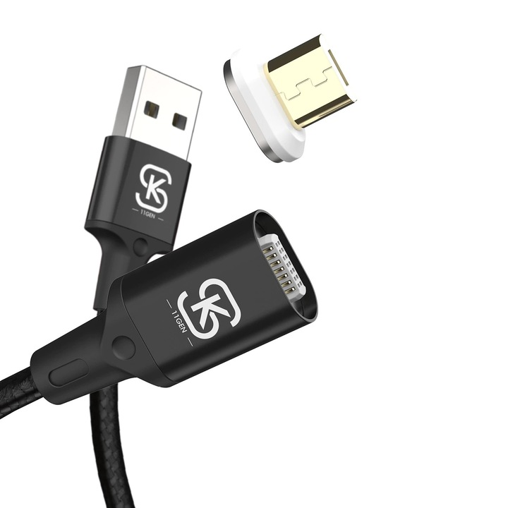 Micro USB mágneses kábel adatátvitelhez és töltéshez, kompatibilis Super Quick QC 4.0, 5A szupergyors töltés