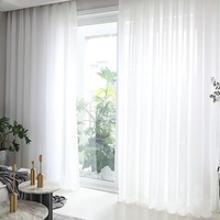 set perdea triplu voal cu rejansa din bumbac tip fagure premium 200x190 cm alb mat 2 buc imagen 37_0_
0
