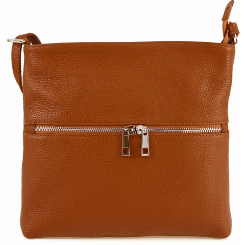 Geanta Josslyn din piele naturala pentru femei, maro