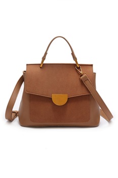Geanta de dama Amber maro deschis din piele ecologica, 24 x 18 x 10 cm Geanta de dama Amber maro deschis din piele ecologica, 24 x 18 x 10 cm