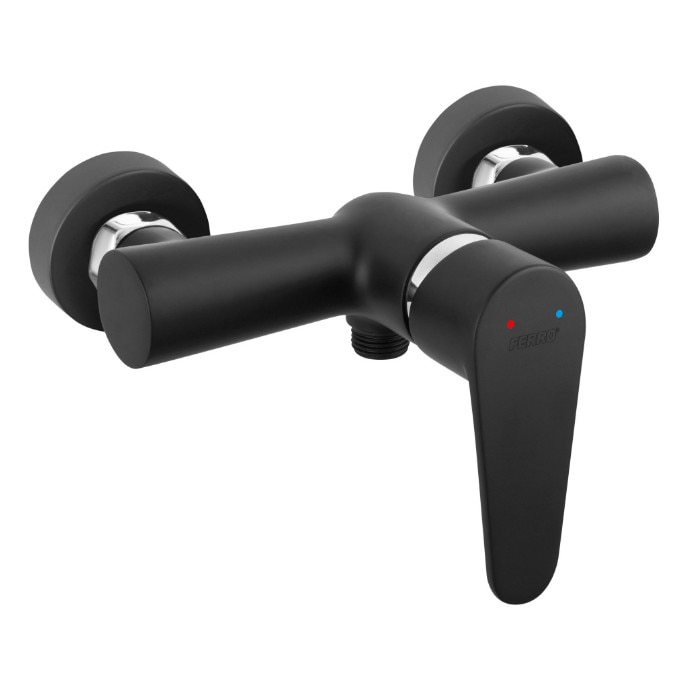 Baterie perete dus Algeo, Negru Mat