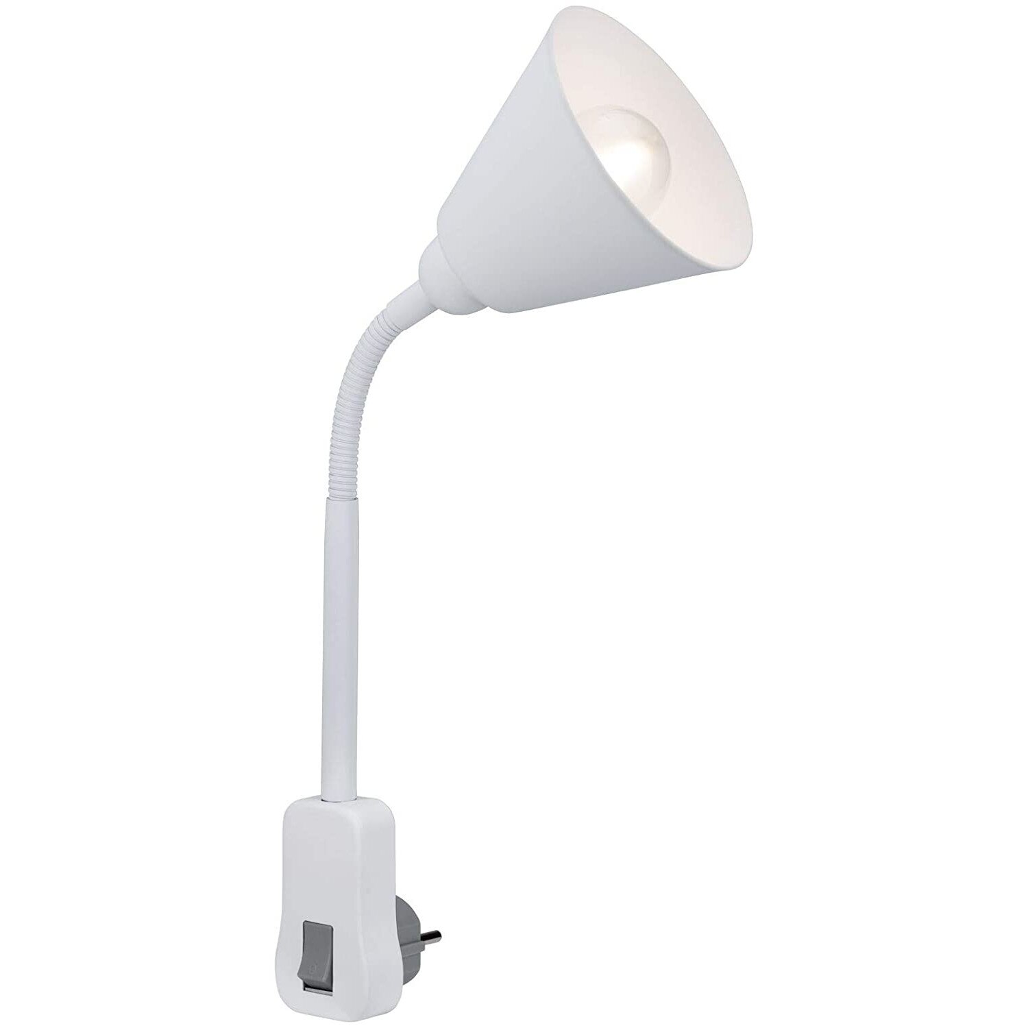 Veioza Paulmann, cu lampa Flexarm, 20 W, Metal, alb