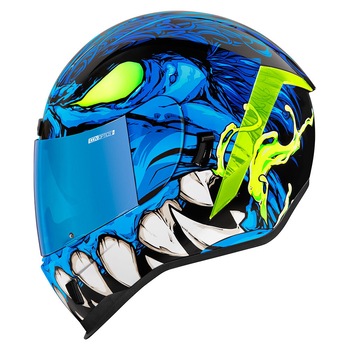 Casca moto, Icon, Airform Manik'R, albastra, marime S Casca moto, Icon, Airform Manik'R, albastra, marime S