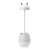 lampa de birou cu suport pixuri reglabila lampa de veghe portabila usb reincarcabila bpa-free iepuras alb imagen 45_0_
0