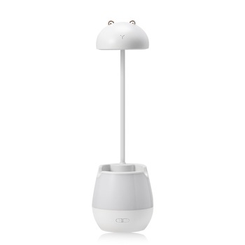 Lampa de birou cu suport pixuri reglabila Ideas4Comfort, portabila, pliabila, USB reincarcabila, puterea 2W, BPA-free, Ursulet, Alb Lampa de birou cu suport pixuri reglabila Ideas4Comfort, portabila, pliabila, USB reincarcabila, puterea 2W, BPA-free, Ursulet, Alb