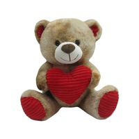 ursulet de plus one two fun design cu inima 25 cmmarorosu imagen 26_0_
0
