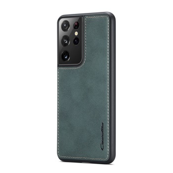 Husa pentru Samsung Galaxy S21 Ultra, CaseMe, slim piele, tip back cover, textura catifelata, Verde Husa pentru Samsung Galaxy S21 Ultra, CaseMe, slim piele, tip back cover, textura catifelata, Verde
