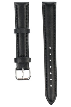 Curea de ceas din piele mata, 14 mm x 18 cm, negru - 60816X14NEGRU Curea de ceas din piele mata, 14 mm x 18 cm, negru - 60816X14NEGRU