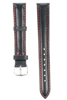 Curea de ceas din piele mata, 14 mm x 18 cm, negru - 60816X14NR Curea de ceas din piele mata, 14 mm x 18 cm, negru - 60816X14NR