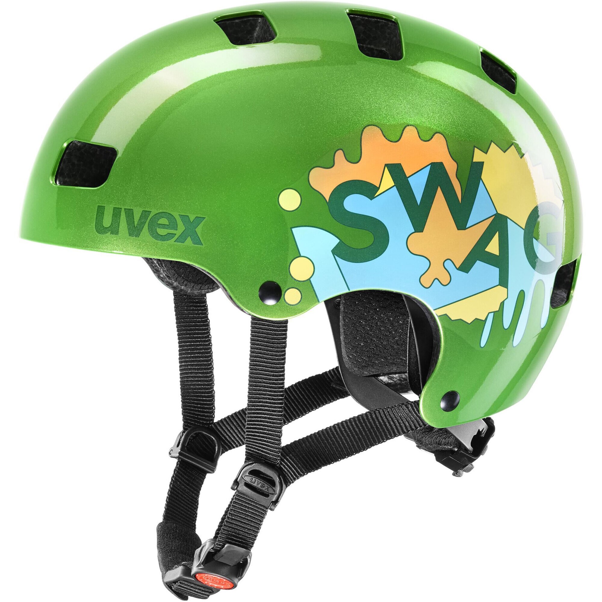 Casca ciclism Uvex Kid 3 Green, 55-58 cm