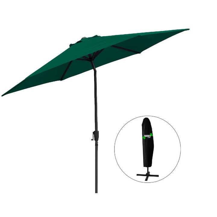 Napernyő 300 cm zöld színben