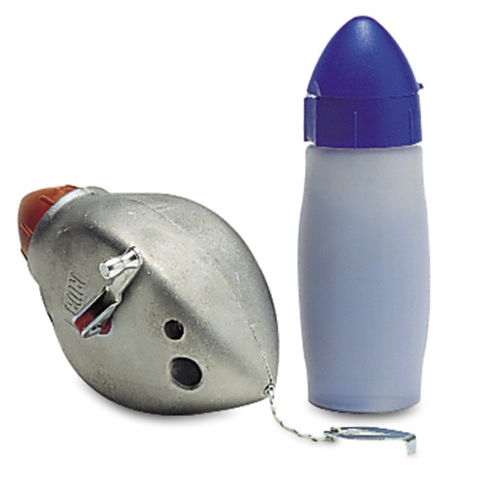Trasator de linii din aluminiu MASTER, RUBI, cu sfoara si rezerva de pulbere albastra, 70928