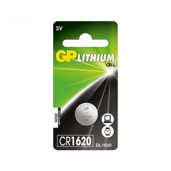 Baterie litiu tip buton GP CR-1620 3V 1buc in blister GP Baterie litiu tip buton GP CR-1620 3V 1buc in blister GP