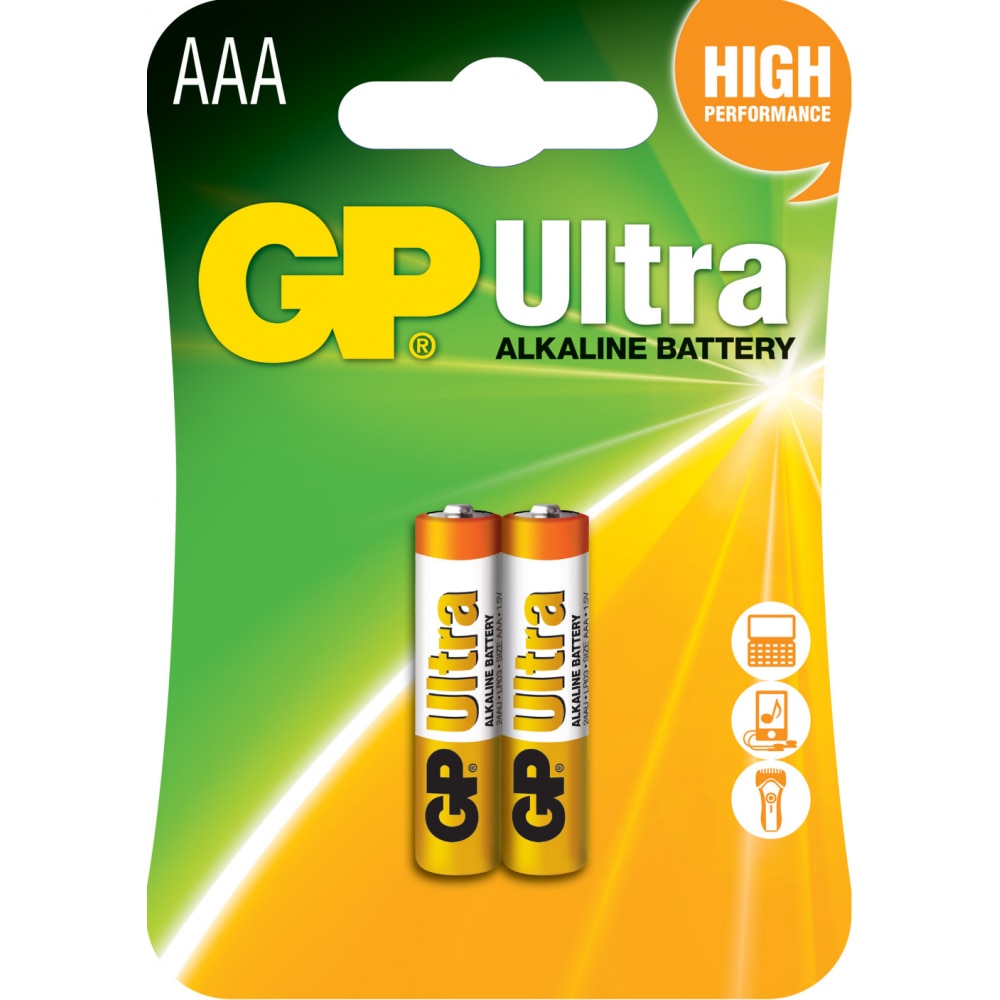 Baterie alcalina GP ULTRA LR03 AAA /2 buc in pachet/ blister 1.5V GP, GP24AU