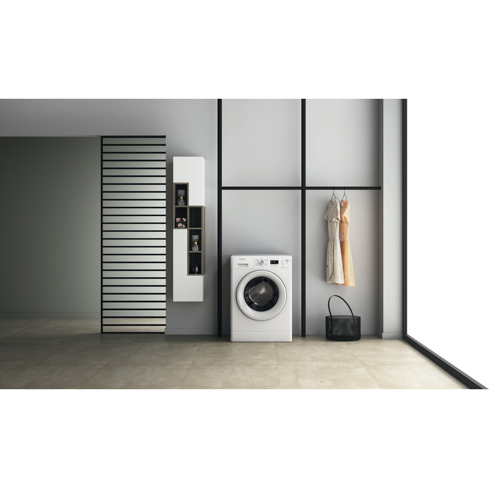 Masina de spalat rufe Whirlpool FreshCare+ FFL 6238 W EE, 6 kg, 1200 rpm, Clasa D, Motor Inverter, Tehnologie al 6-lea simt, Alb