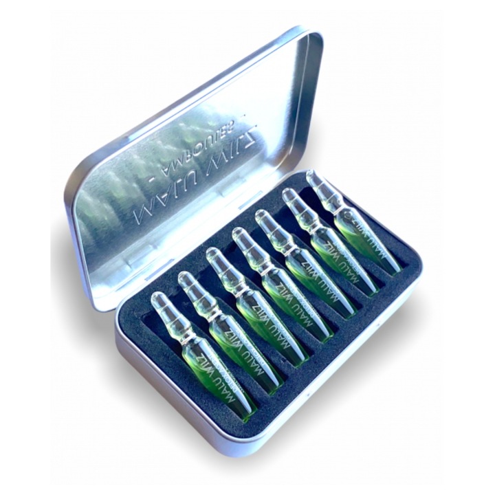 Set 7 fiole pentru detoxifiere, VEGAN MALU WILZ, Ampoule Detox Agent, 2 ml