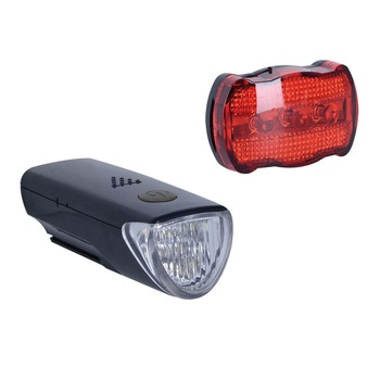 Set mini far+stop bicicleta Oxford, baterii incluse Set mini far+stop bicicleta Oxford, baterii incluse