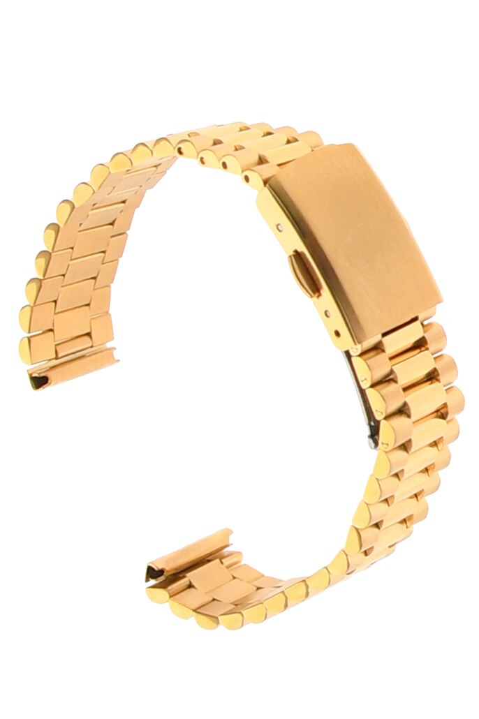 Curea de ceas din metal, 16 mm x 16 cm, auriu