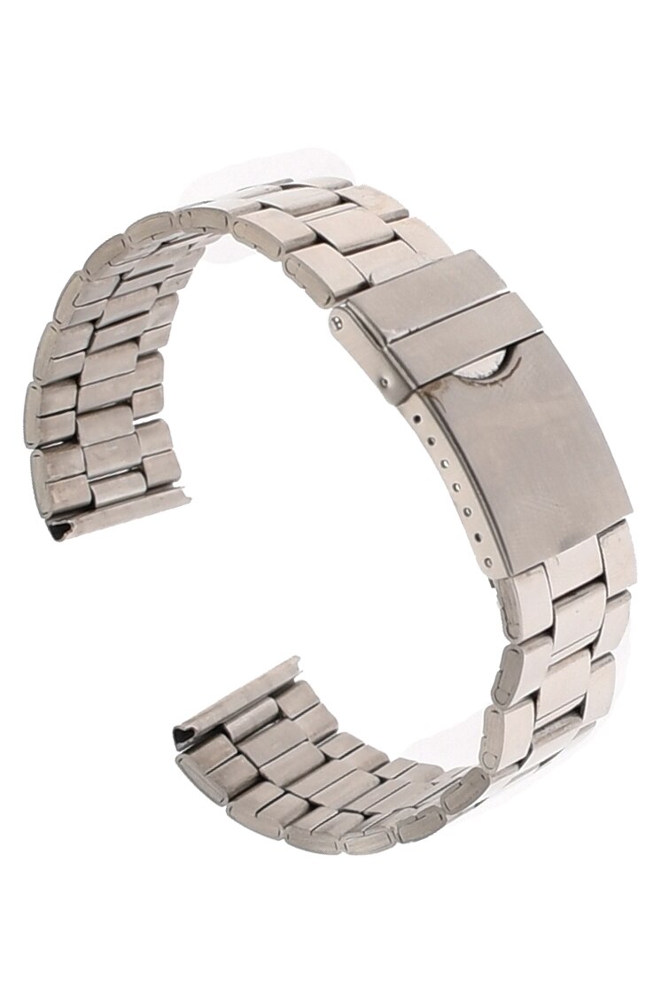 Curea de ceas din metal, 20 mm x 18 cm, argintiu - 602X20SLV1