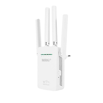 Amplificator Retea Wi-Fi MRG L-LVWR09, 4 Antene, Repetor, Alb Amplificator Retea Wi-Fi MRG L-LVWR09, 4 Antene, Repetor, Alb