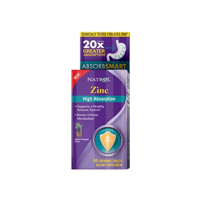 Supliment Alimentar, Natrol, Zinc High Absorption, 60 capsule
