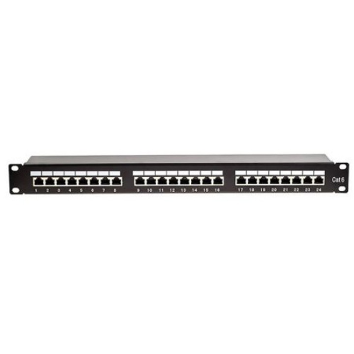 Patch Panel 24 portos FTP Cat 5e Rack szerelhető