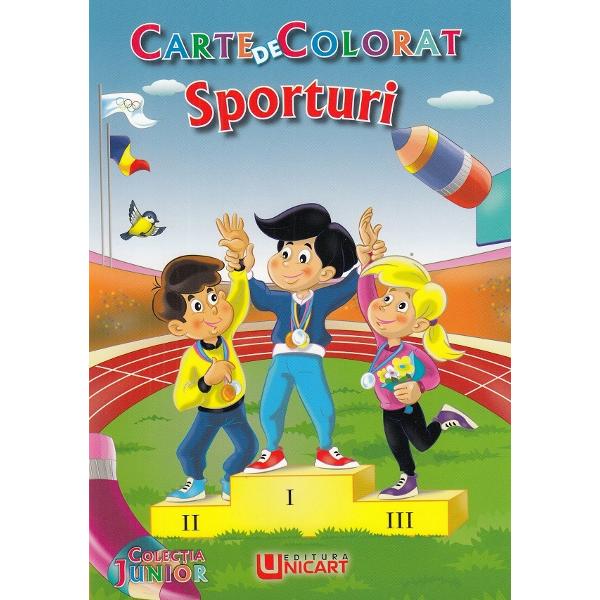 Sporturi. Carte de colorat