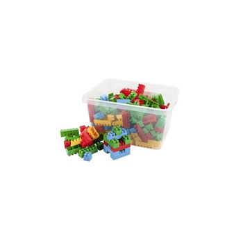 Set cuburi de construit in cutie pentru depozitare, 300 piese, 28 mm , Multicolor , 3 ani + Set cuburi de construit in cutie pentru depozitare, 300 piese, 28 mm , Multicolor , 3 ani +