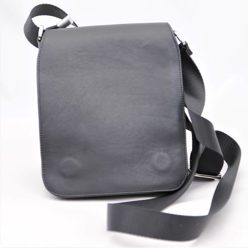 Geanta barbati caza pelletteria piele naturala negru mat