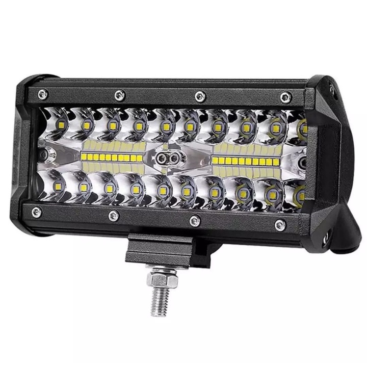 Proiector LED Bar 120W Offroad 16 cm 9600 Lumeni SUV ATV Camion Utilaj
