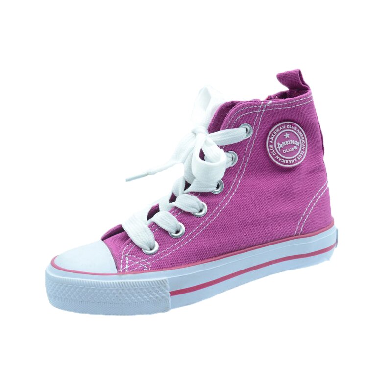 Bascheti din panza pentru fete American Club, Casual, Roz
