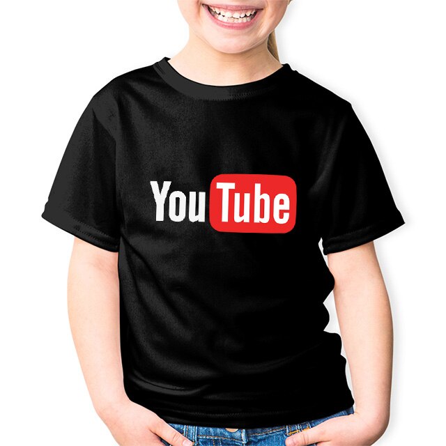 Tricou Negru Copii , YouTube, Negru