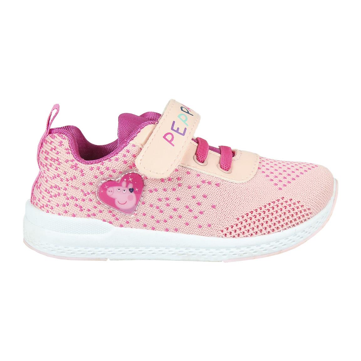 Pantofi sport Cerda din material textil, Peppa Pig, Roz