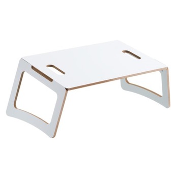 Masa pentru cafea sau laptop,de culoare alba,pliabila si retractabila, din material mdf, L30xL43xH21 cm Masa pentru cafea sau laptop,de culoare alba,pliabila si retractabila, din material mdf, L30xL43xH21 cm