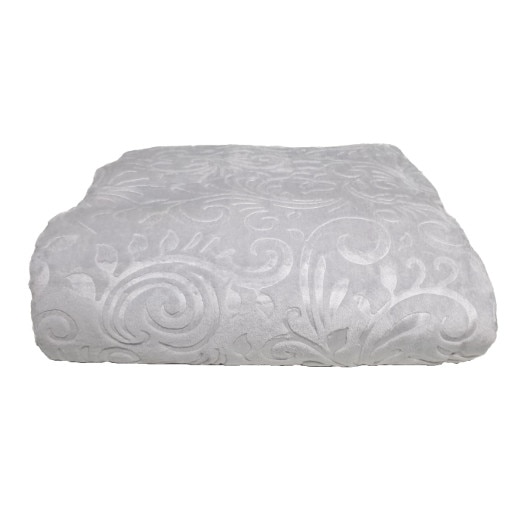 Patura embosata, 200x220cm, Mink, Gri Deschis