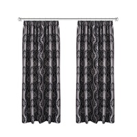 set doua draperii black-out baroc alb-negru 2x100x225 cm cu rejansa imagen 34_0_
0