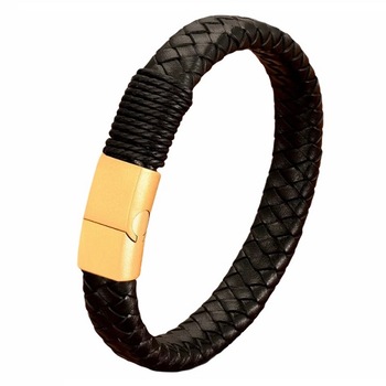 Bratara barbati piele neagra 6 Bratara barbati piele neagra 6