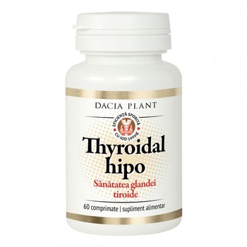 Supliment Alimentar Thyroidal Hipo 60 comprimate Dacia Plant Supliment Alimentar Thyroidal Hipo 60 comprimate Dacia Plant