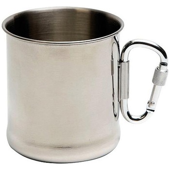 Cana Bo-Camp maner carabina Stainless Steel, 300ml Cana Bo-Camp maner carabina Stainless Steel, 300ml