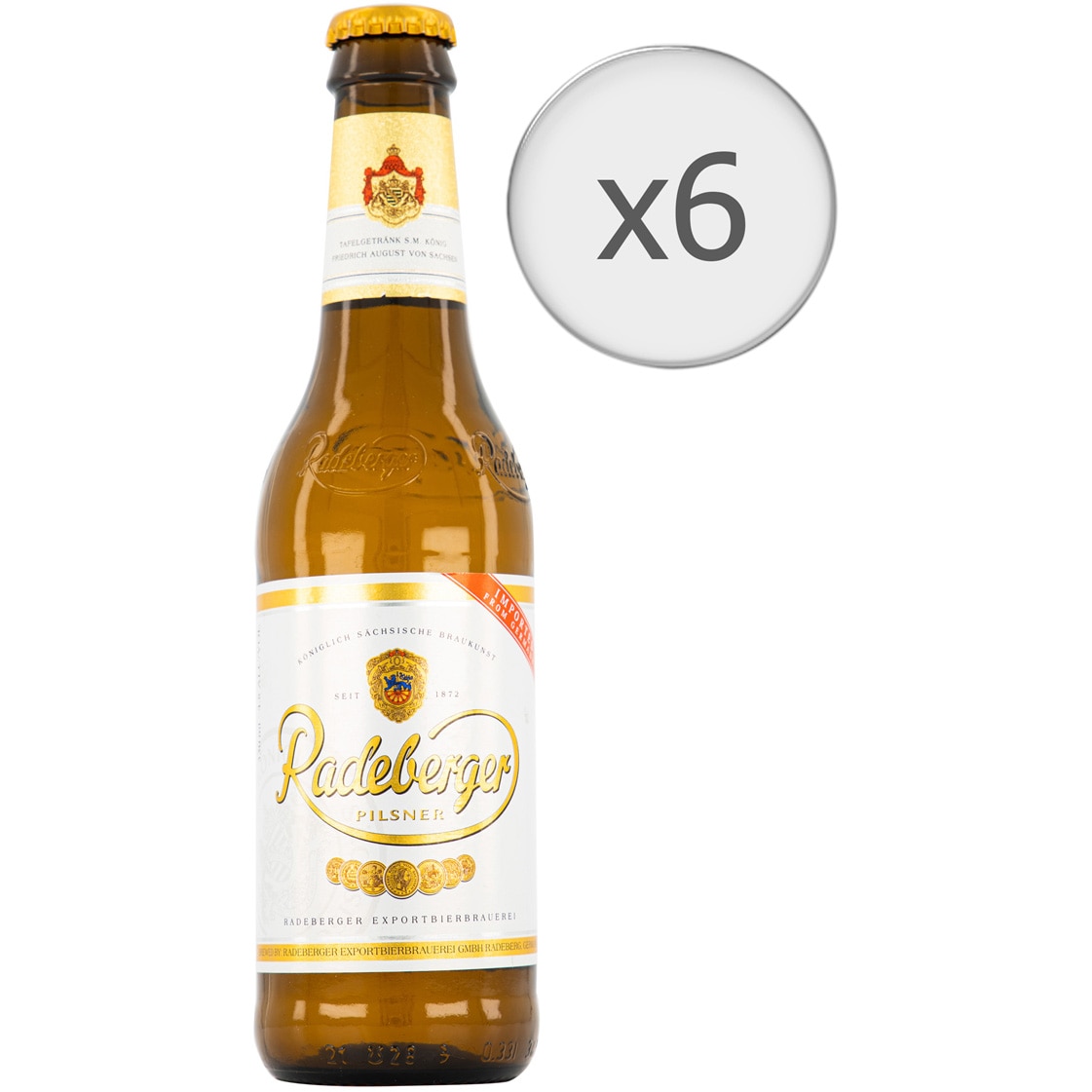 Beers Blonda Radeberger Pilsner 5%, Sticla 6 x 0.33l