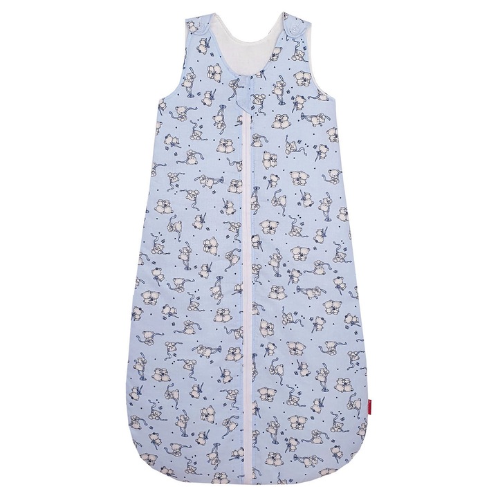 Sac de dormit, KidsDecor, vara 0.5 tog Loving bear blue 110 cm