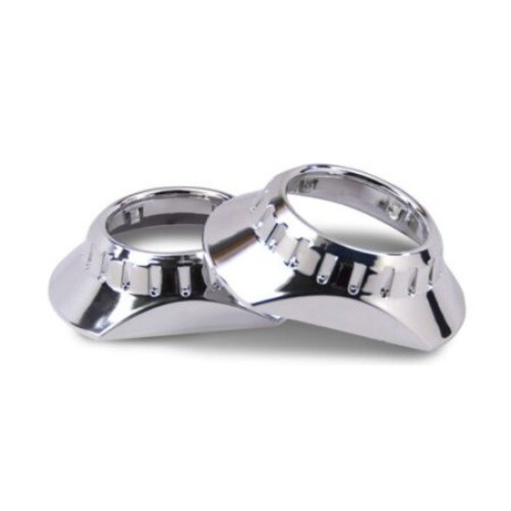 Ornament lupe Argintiu 46E Special creat pentru farul de BMW seria 3 E46