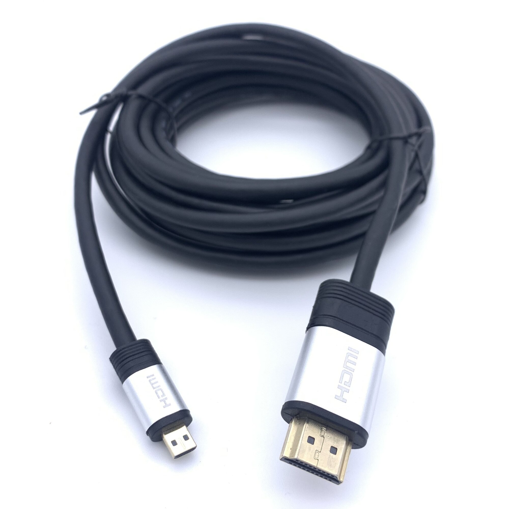 Cablu Micro HDMI (tata) la HDMI (tata), suport Ethernet, 3D, 4K, si Audio, 5m