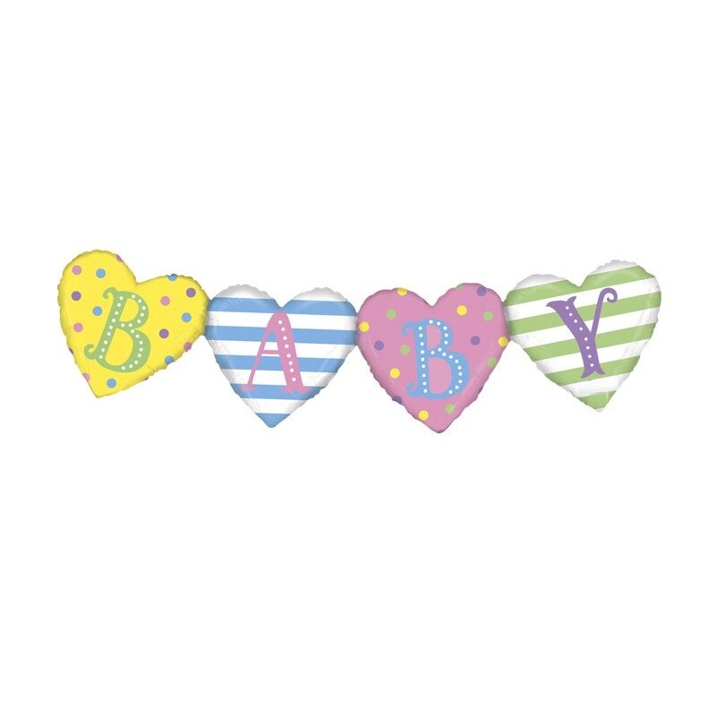 Balon folie BABY inimioare 104 cm