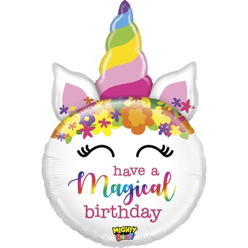 Balon cap unicorn magic multicolor 84 cm Balon cap unicorn magic multicolor 84 cm